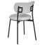Mustin 46cm H Polyester Blend Upholstered Metal Side Chair-1830547743