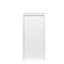 Armoire blanche pour ranger le vin et les dossiers dans le salon