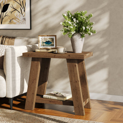 Solid Wood End Table