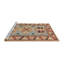 Tapis oriental multicolore tissé à la machine Oriental-278658525