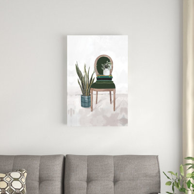 " Green Fashion Chair " Painting Print
