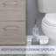 Paquet de 2 brosses de salle de bain carrées et support Bath Bliss