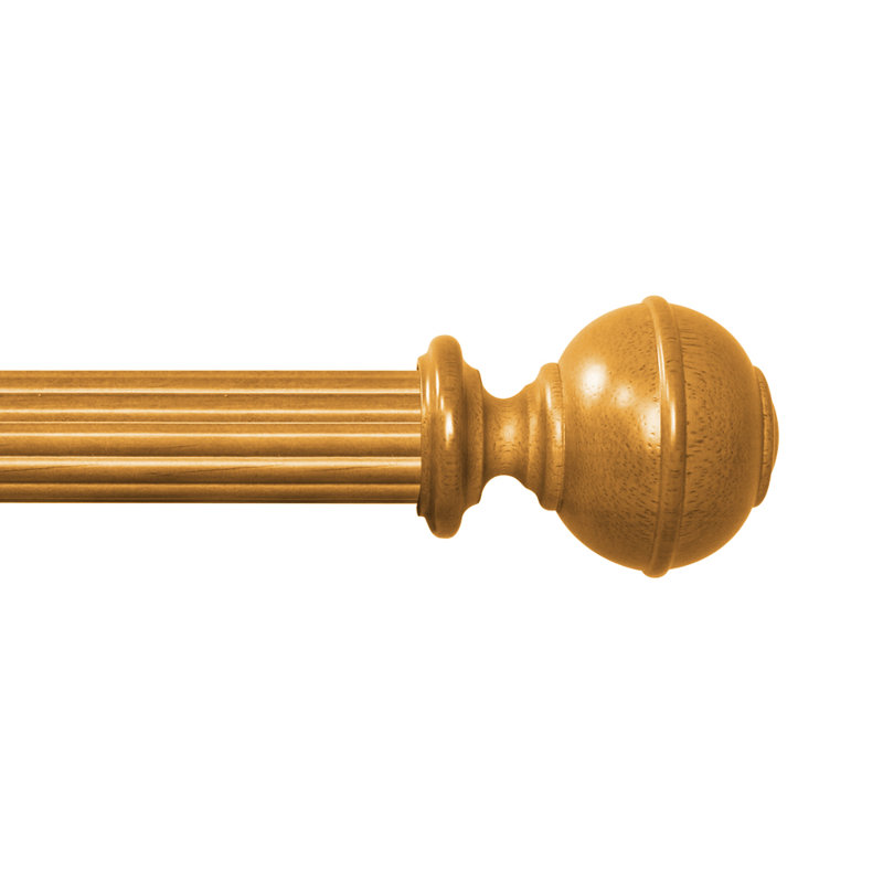 Boutons en bois pour tringle à rideaux 1 3/8 po, Chêne héritage