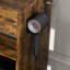 Table de coiffeuse avec miroir et lumières DEL réglables, prise de courant, support pour sèche-cheveux et tabouret - Coiffeuse compacte pour petites chambres à coucher (rétro)-76182277