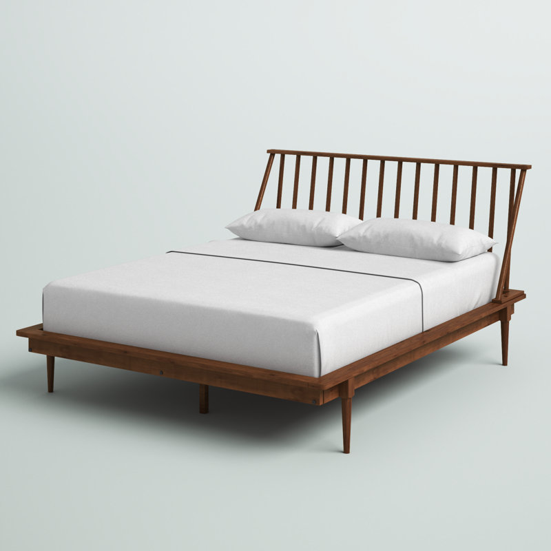 Henline Solid Wood Platform Spindle Bed
