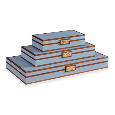 Embossed Leather Decorative Box