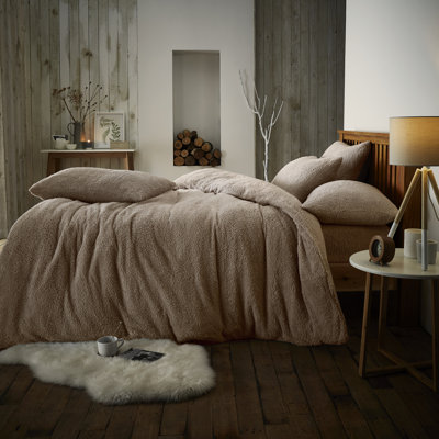 Polyester Solid Colour Bedding with Pillowcases Included