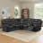 113.5" Manual Reclining Sectional Sofa Set L Shaped Symmetrical Motion Sofa Corner Couch Sets With Storage Boxes, 4 Cup Holders And LED Light Strip-739318804