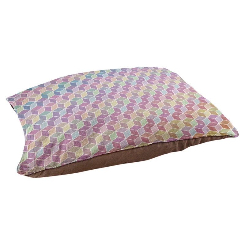 Coussin décoratif en arc de lit à chat arc-en-ciel Campion, L 29,5 po x l 19,5 po, Pastel / rose