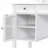 44.4" Makeup Vanity Desk With Large Adjustable Mirror, Dressing Table Set With Drawer & Cabinet, Space-Saving Beauty Station For Bedroom