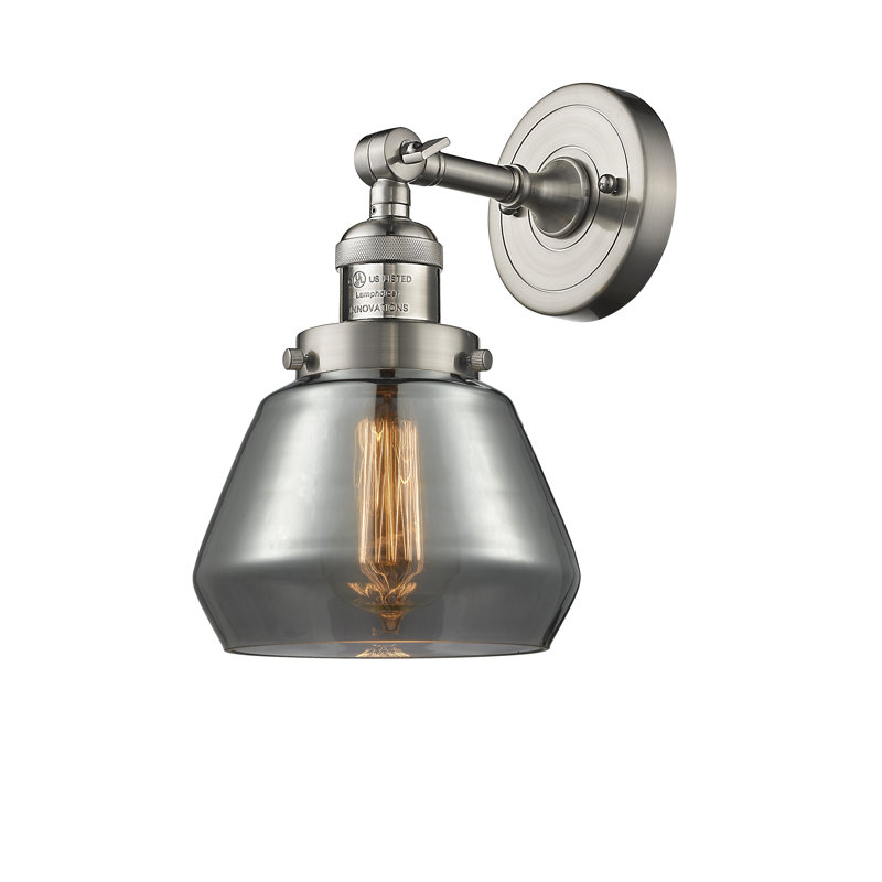 Chill Dimmable Vanity Light, 6 Watt Vinage LED Bulb, Plated Smoked, Brushed Satin Nickel