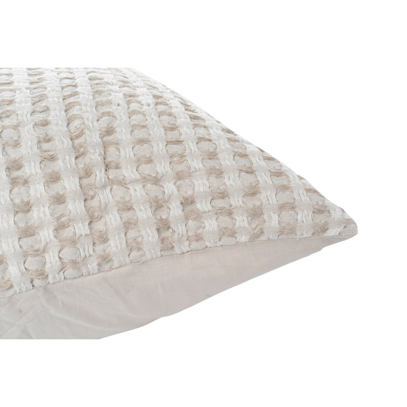 Claire Natural Standard Sham, Euro, Natural