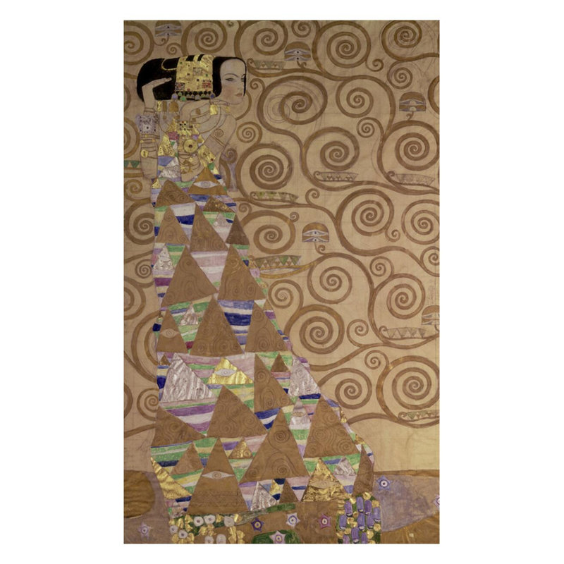 Expectation par Gustav Klimt - Estampe numérique, H 28 po x l 22 po