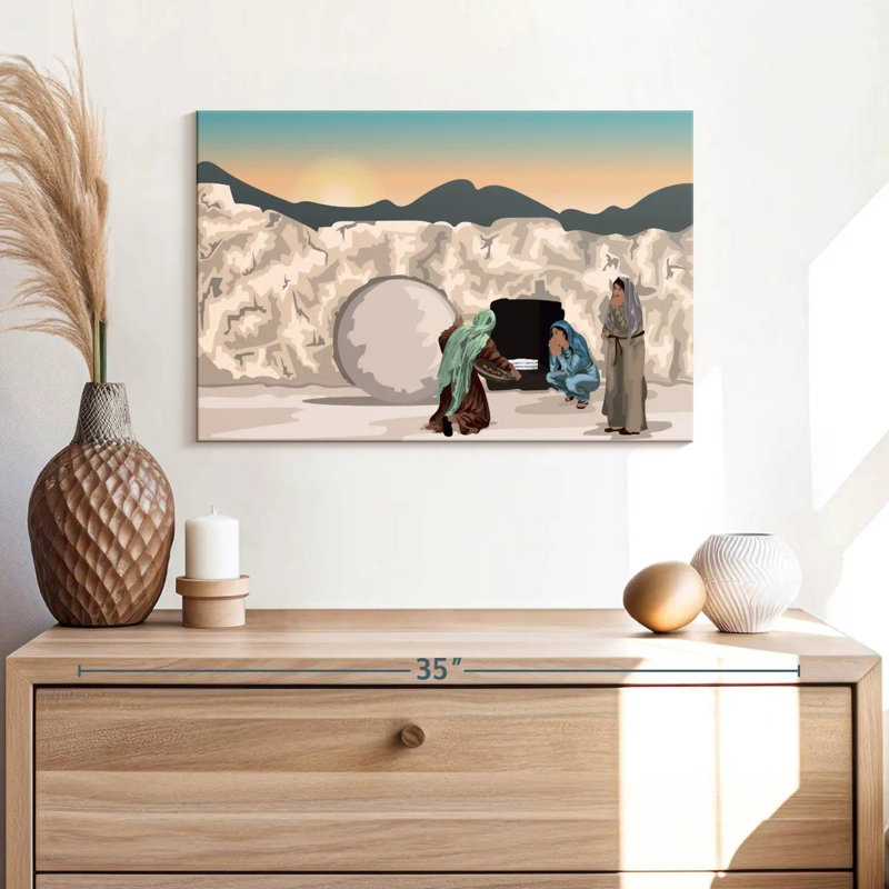 Adella Women At Jesus' Tomb, 30" H x 45" W