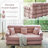 78.7" King Size Convertible Sleeper Sofa Bed With 3 Pillows,Retro Chenille Folding Mattress Couch, High Resilience Memory Foam Mattress Sofa Removable And Washable, Suitable For Small Space In Living Room, No Assembly Required-1592182299