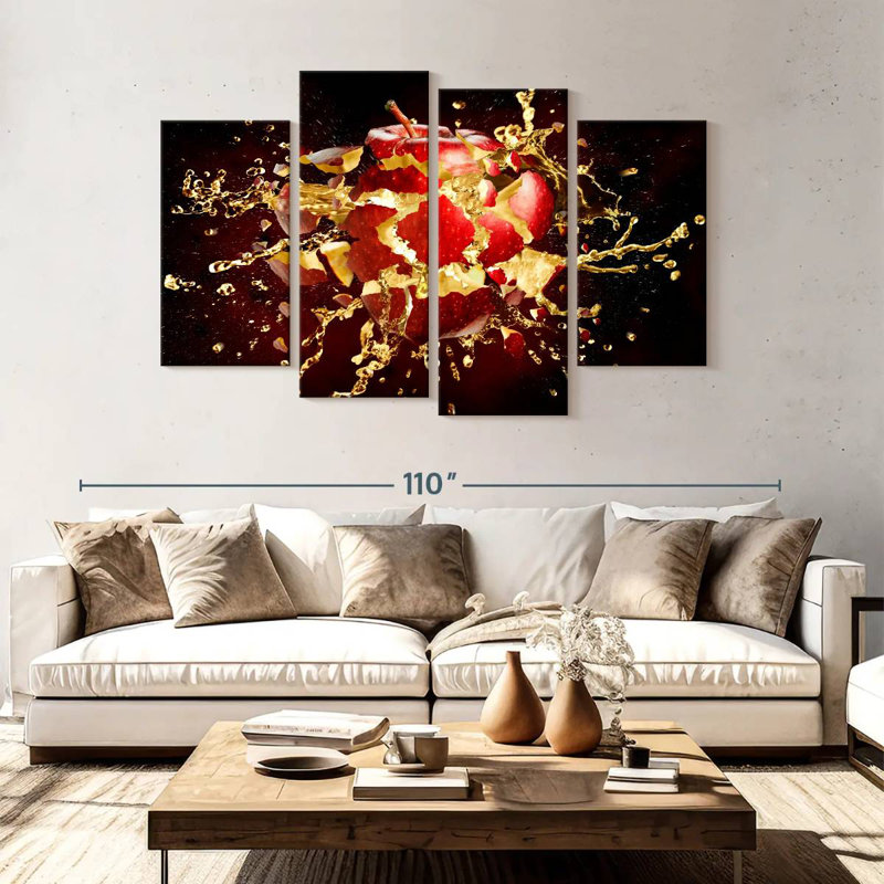 Yarlin Exploding Apple, 54" H x 84" W