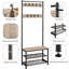 Iron Freestanding 9 - Hook Coat Rack-1828147961