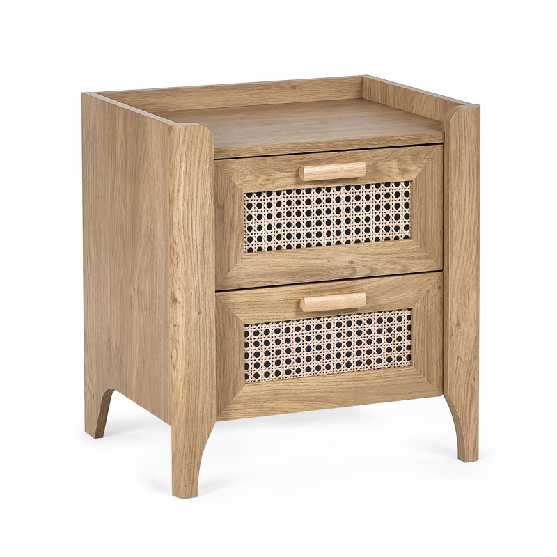 Albelo 50cm W Bedside Table, Brown