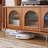 Nordic solid wood style TV cabinet