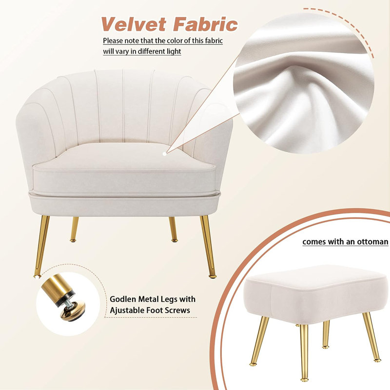 Fauteuil demi-tonneau de 27,5 po Gonick