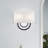 2 Light Bronze Large ADA Sconce With Hand Crafted Off-White Fabric Shade-884744090