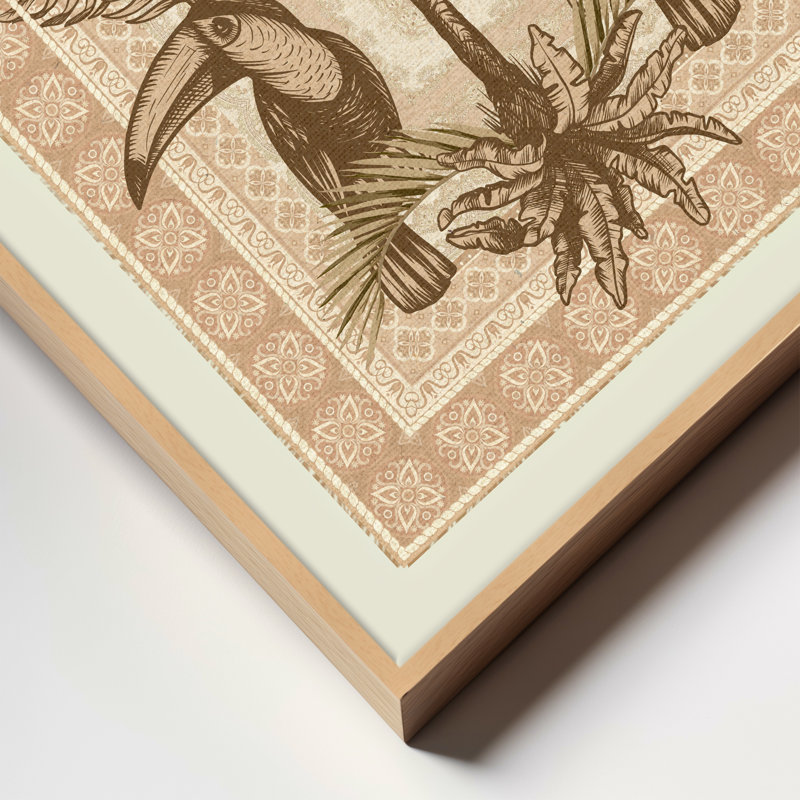 Toucan Sonata, 20" H x 20" W, Tan