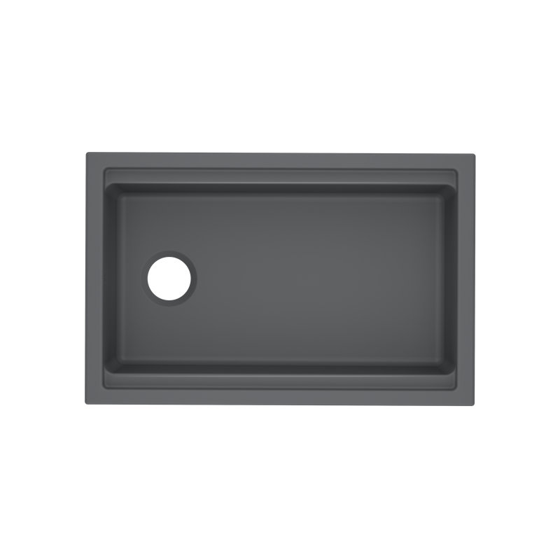 Allia 31" L x 20" W Undermount Kitchen Sinks, Satin Gray