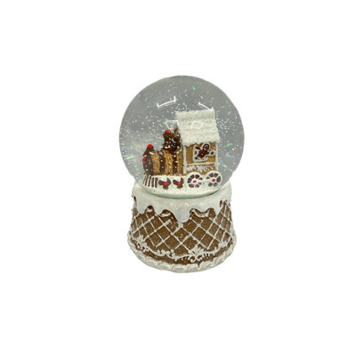 Gingerbread Lane Train Snow Globe
