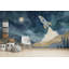 Starry Night Wallpaper Rocket Dreamy Wall Mural-69869686-69869690