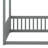 Full Size Canopy Frame Floor Bed With Fence, Guardrails-1001568347-1001568345