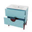 Ensemble de meuble-lavabo avec lavabo en céramique 30 po et armoire de rangement avec 2 tiroirs