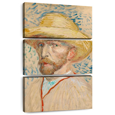 Autoportrait avec chapeau de paille