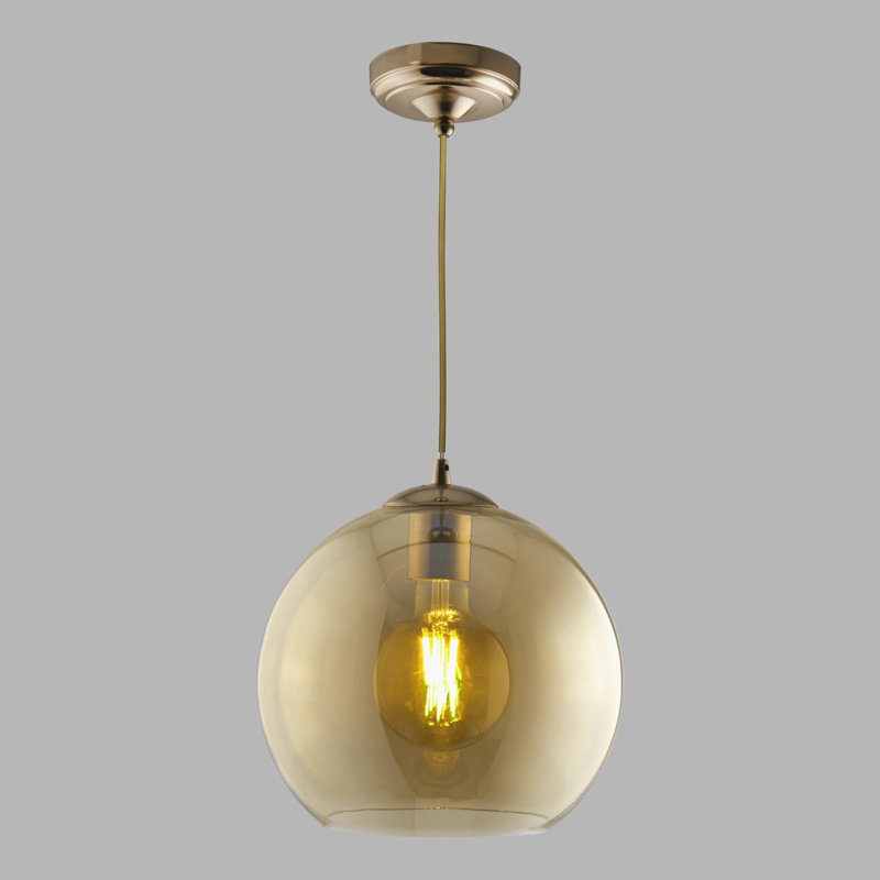 Bobby 1 - Light Pendant, Antique Brass, 22cm H x 25cm W x 25cm D