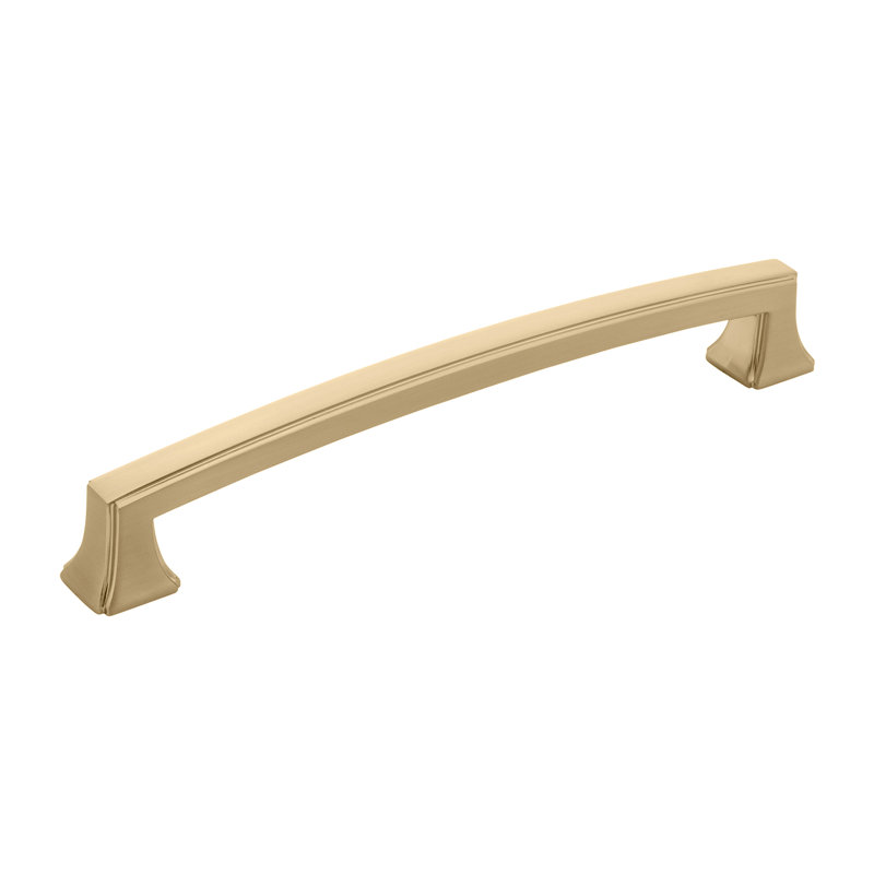 Poignée à tirer de la collection Bridges - Poignée d'armoire centrale à centre 7-9 / 16 po - Bronze transitionnel, quincaillerie décorative pour tiroirs et armoires