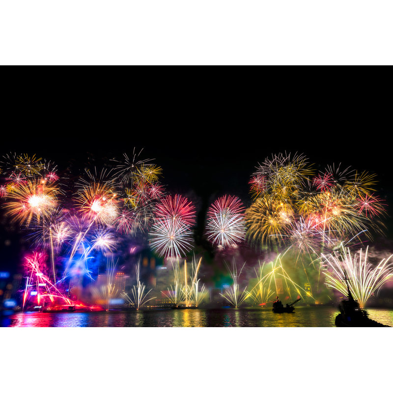 Fireworks Holiday Celebrations - Wrapped Canvas Print, 81cm H x 122cm W