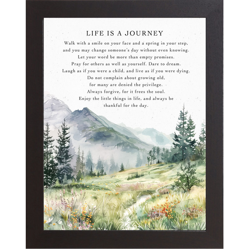 «Life Is A Journey», art inspiré, photo, amour, famille