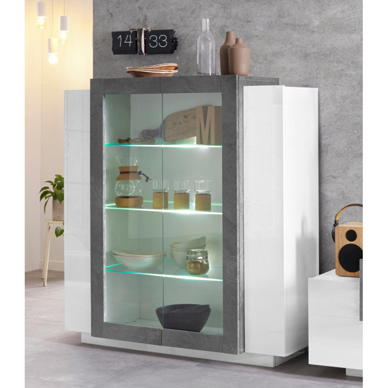 Nostrand 120cm Sideboard, White/Report Grey