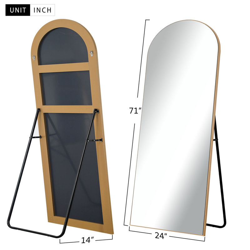 Miroir Kirssy, Doré, 71 po x 24 po