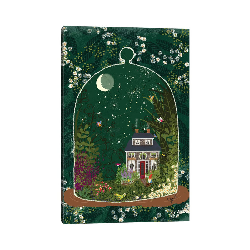 Terrarium I by Joy Laforme - Painting on Canvas, 101.6cm H x 66.04cm W x 3.81cm D, Wrapped Canvas