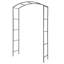Breneisha 140cm W x 45cm D Metal Arbour in Black