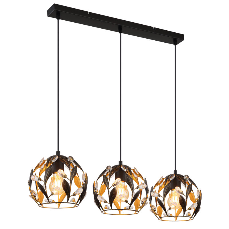 Alholm 3 - Light Matte Black Geometric Pendant