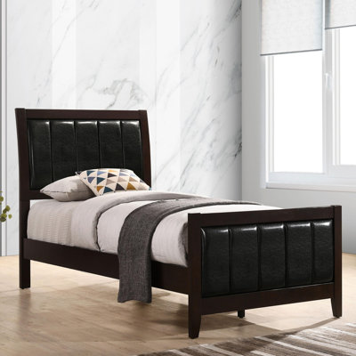 Mid-Century Modern Upholstered Bed
