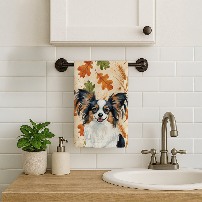 Serviette de cuisine tricolore Sheltie, Tricolor Papillon