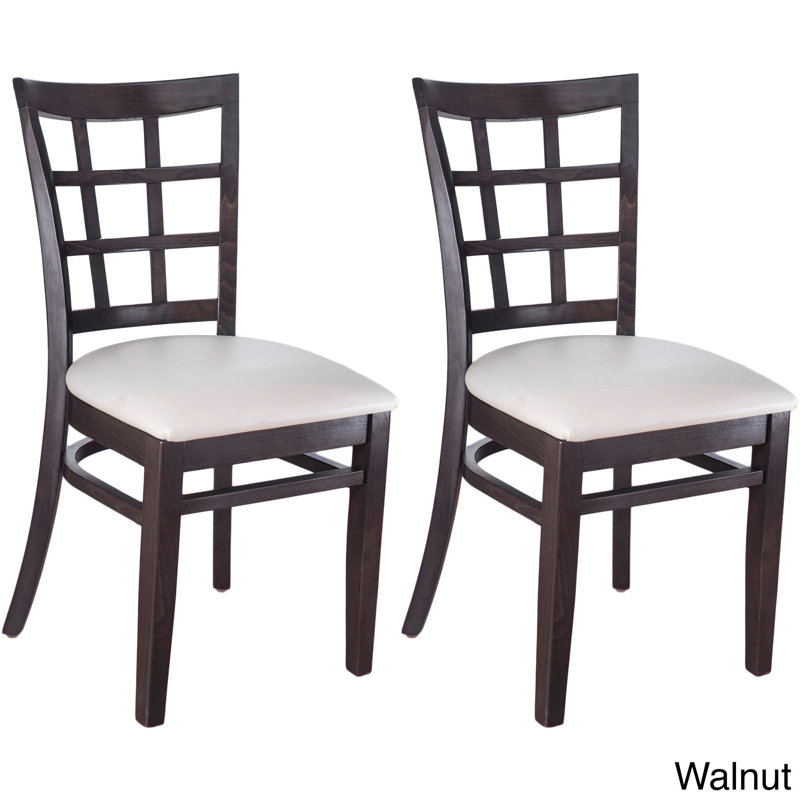 Harner 18'' H Upholstered Beech Side Chair, Walnut