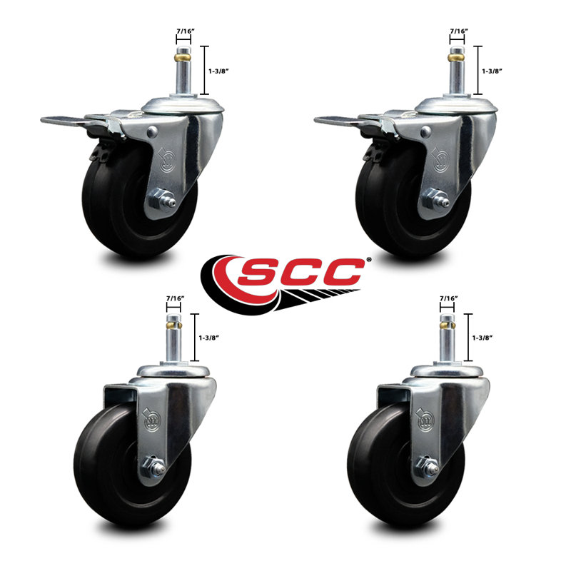 Soft Swivel Stem Caster Set