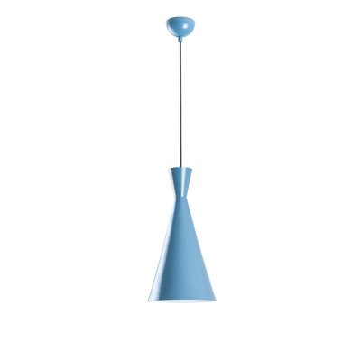 Stylish Light Blue Chandelier, Adjustable Height 17.7 x 14.6 inches | Durable Metal Body, Max 40W Socket, 90 cm Cable | Modern Lighting for Living Room, Dining Room & Entryway, Elegant Design, IP20 Rated
