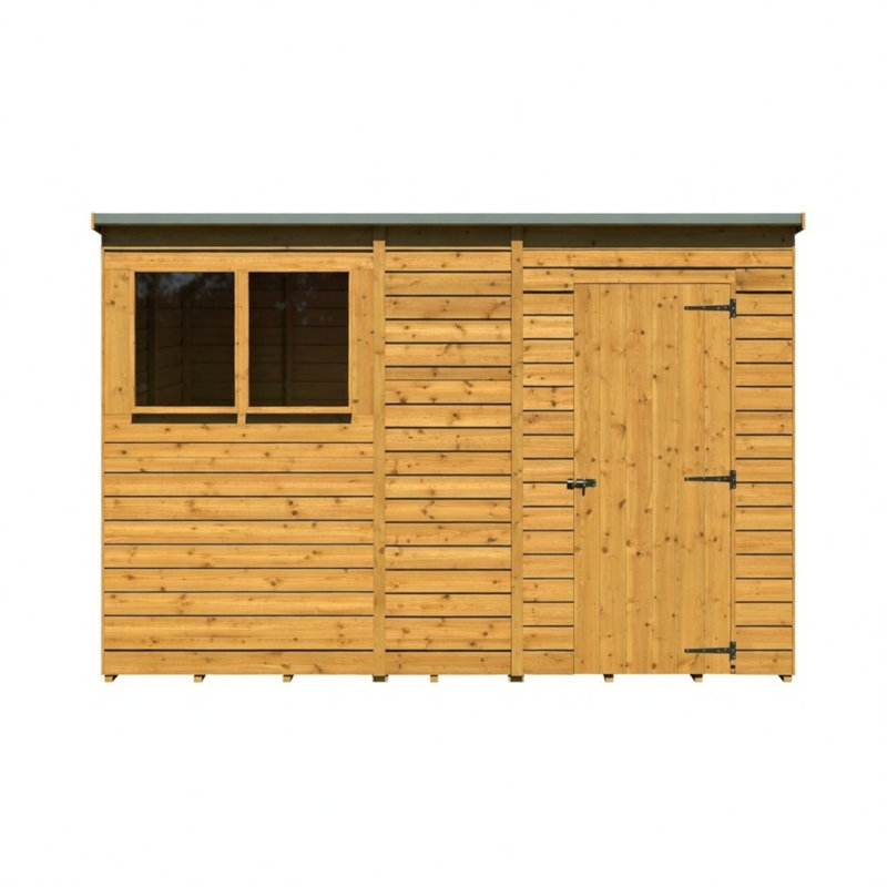 Garden Value 10 Ft X 6 Ft Overlap Pent Shed