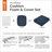 Pina Outdoor Lounge Chair Seat Cushion-71192455-71192458