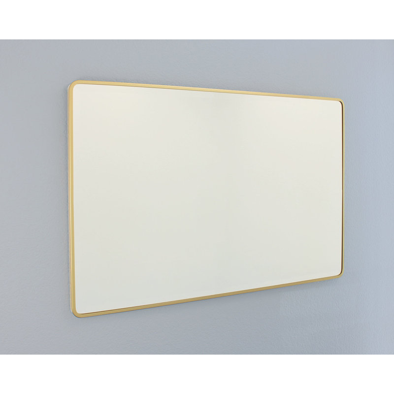 Miroir mural 24 po x 36 po Austin / Farmhouse, 23 po x 35 po, Doré