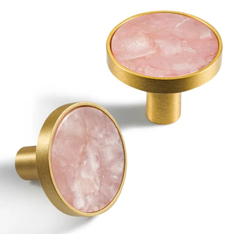  1-5/16" Diameter Circle Knob Multipack, Peachy Pink
